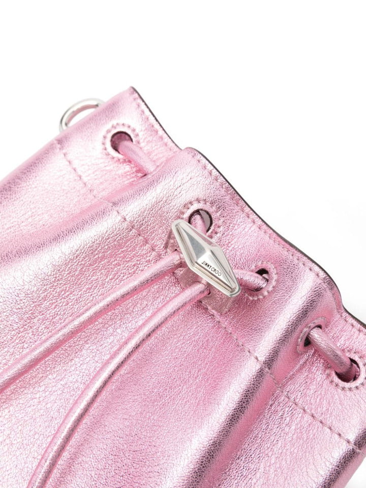 Jimmy Choo Shoulder Bucket Bag Pink