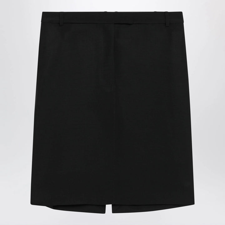 Ferragamo - Black wool and mohair skirt