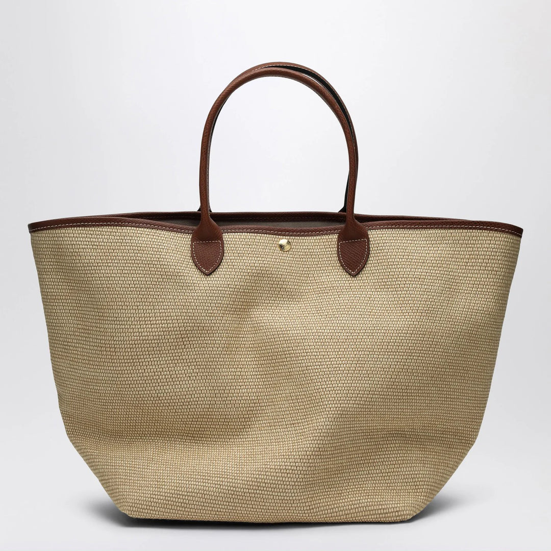 Longchamp - Basket bag L Le Pliage artichoke brown
