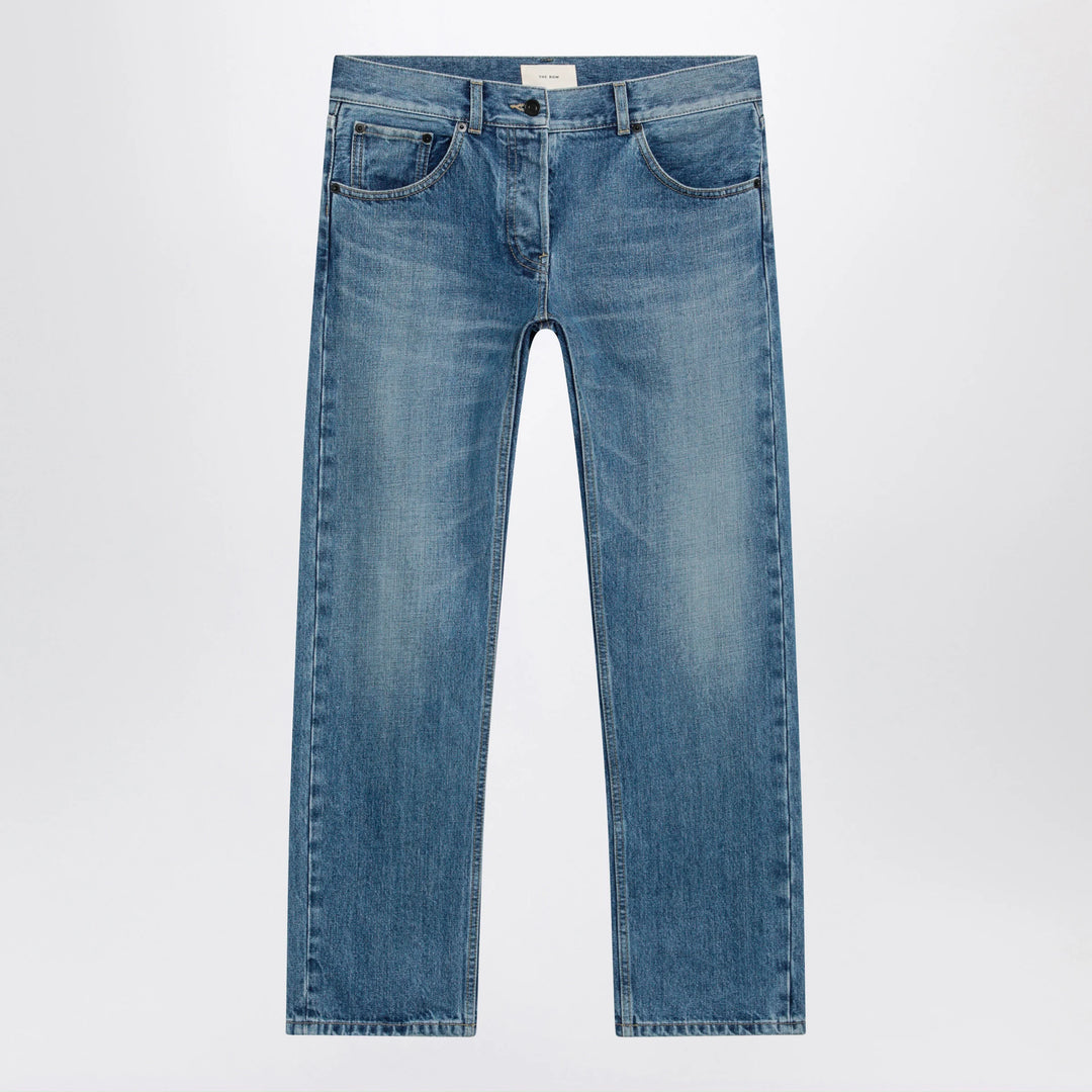 The Row - Fima low-rise straight-leg cotton jeans in indigo
