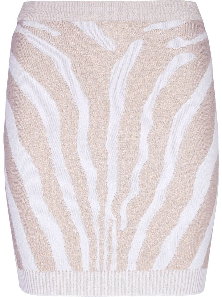 Balmain Zebra Print Skirt