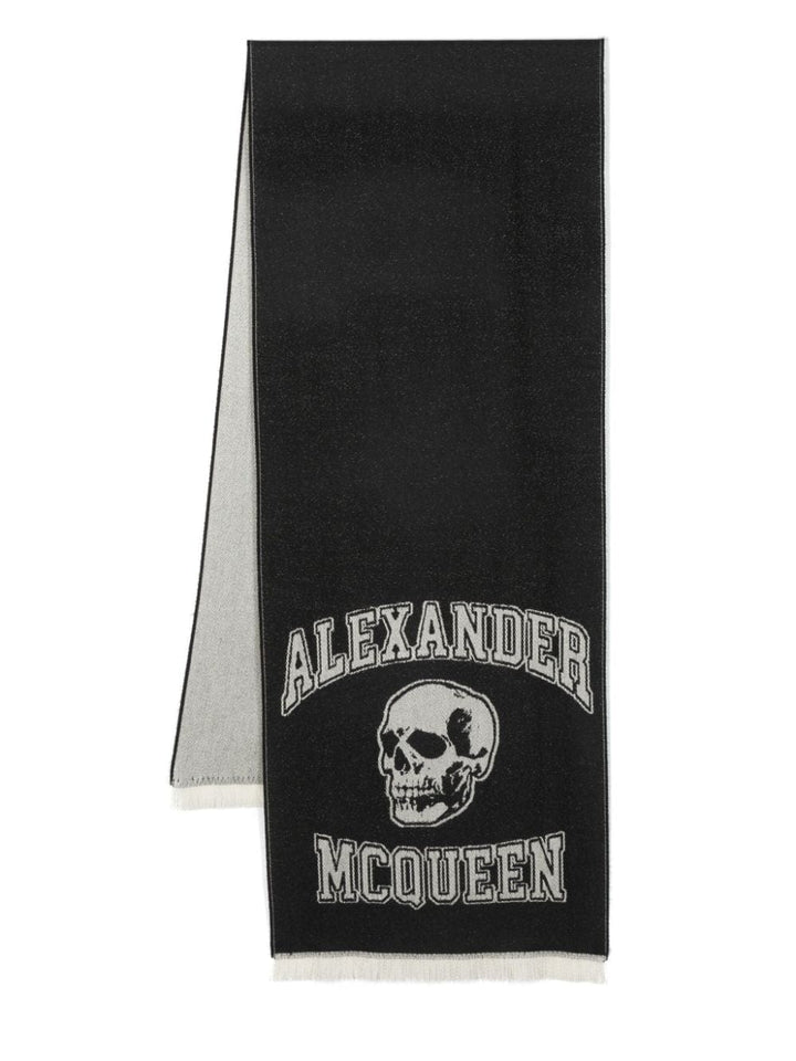 Scarves Hats & Gloves UNI Alexander McQueen Scarfs Black Brand