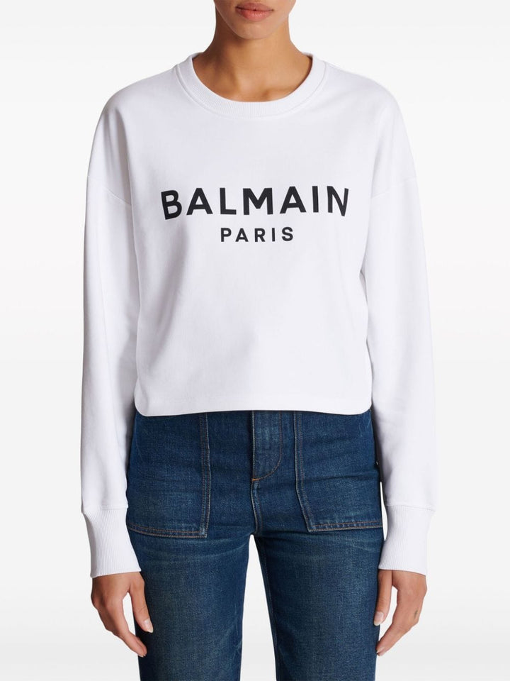 Topwear M Balmain Cotton Logo Sweater Brand