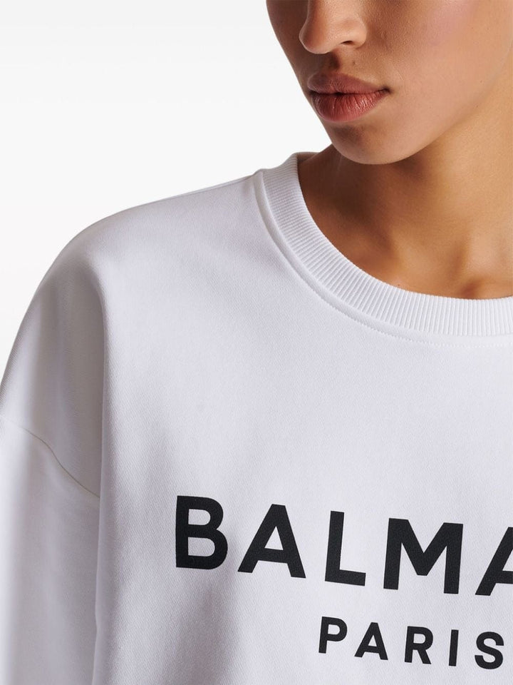 Topwear M Balmain Cotton Logo Sweater Brand