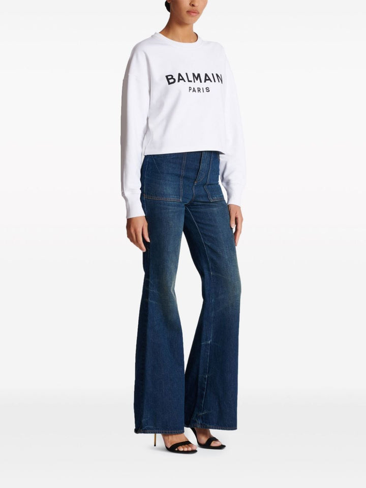 Topwear M Balmain Cotton Logo Sweater Brand