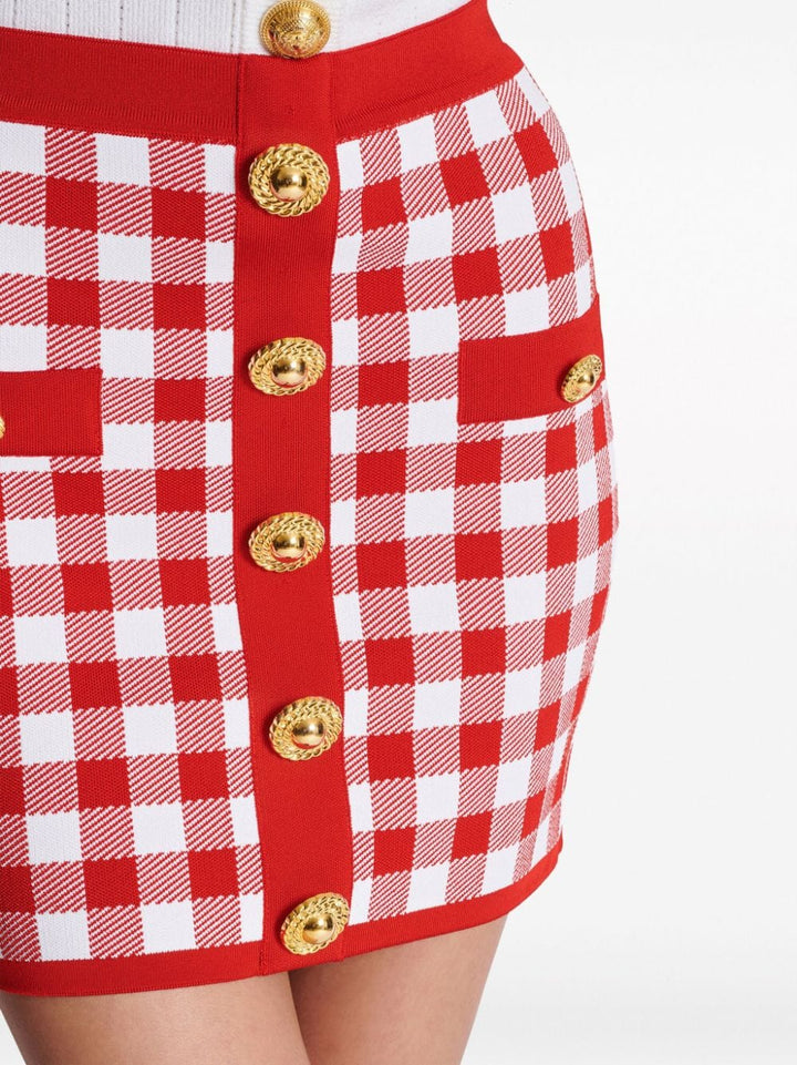 Skirts 38 Balmain Gingham Skirt Brand