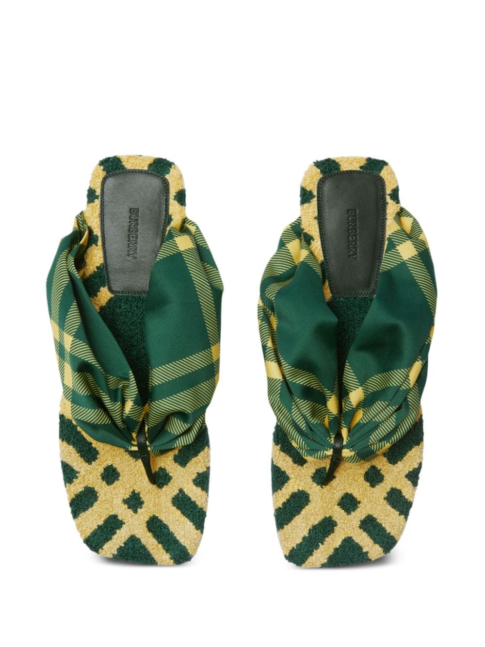 Sandals 38.5 Burberry Sandals Green Citron Brand