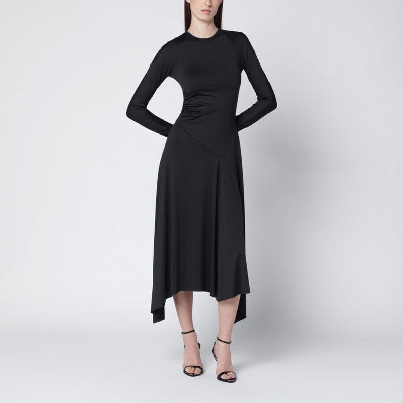 Dresses Victoria Beckham - Black asymmetric midi dress - 8 UK Brand