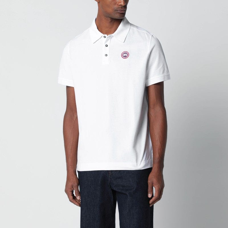 Shirts & Tops Canada Goose - White polo with patch logo - M Brand