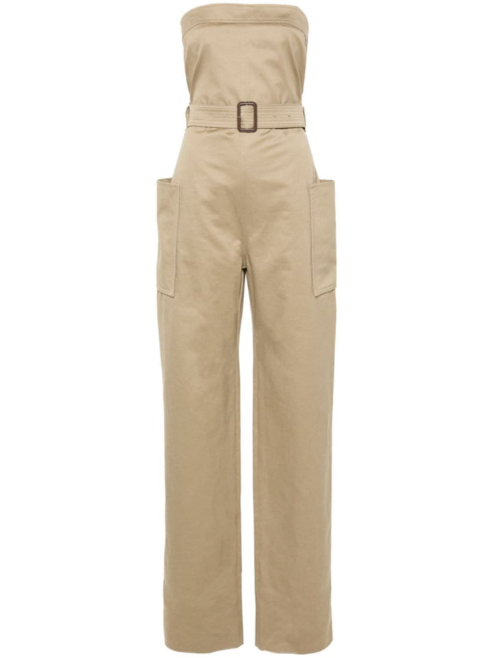 Jumpsuits Saint Laurent Dresses Beige Brand