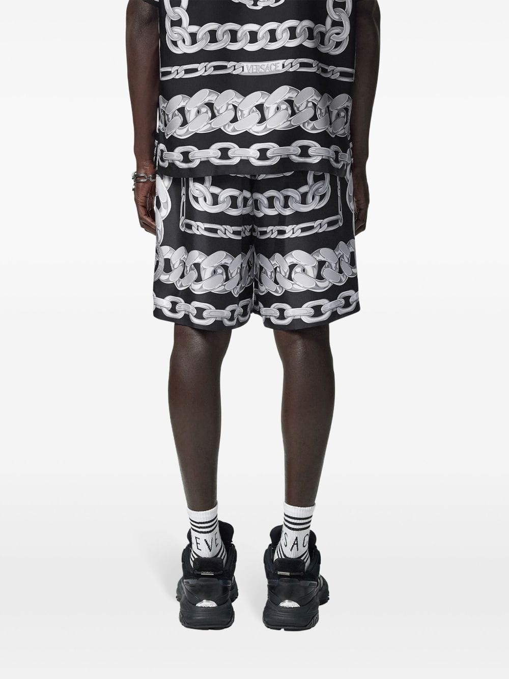 Short trousers Versace Shorts Black Brand