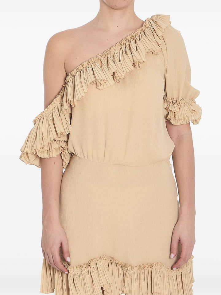 Dresses 36 Saint Laurent one-shoulder ruffled dress Brand