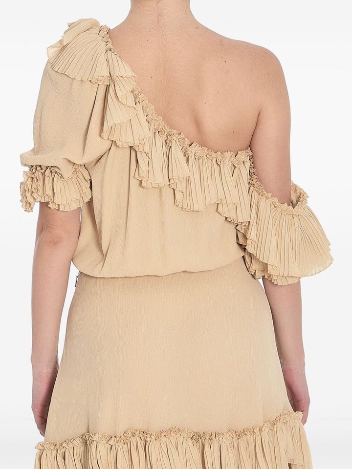 Dresses 36 Saint Laurent one-shoulder ruffled dress Brand