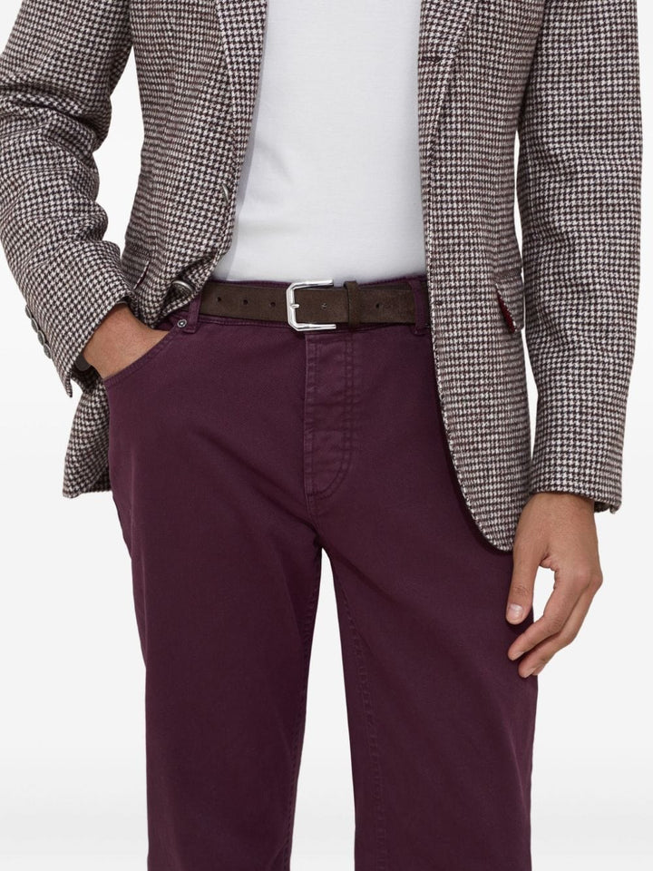 Trousers 48 Brunello Cucinelli Trousers Bordeaux Brand