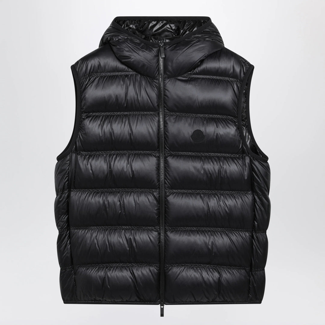 Moncler - Black nylon-padded Panestrel waistcoat