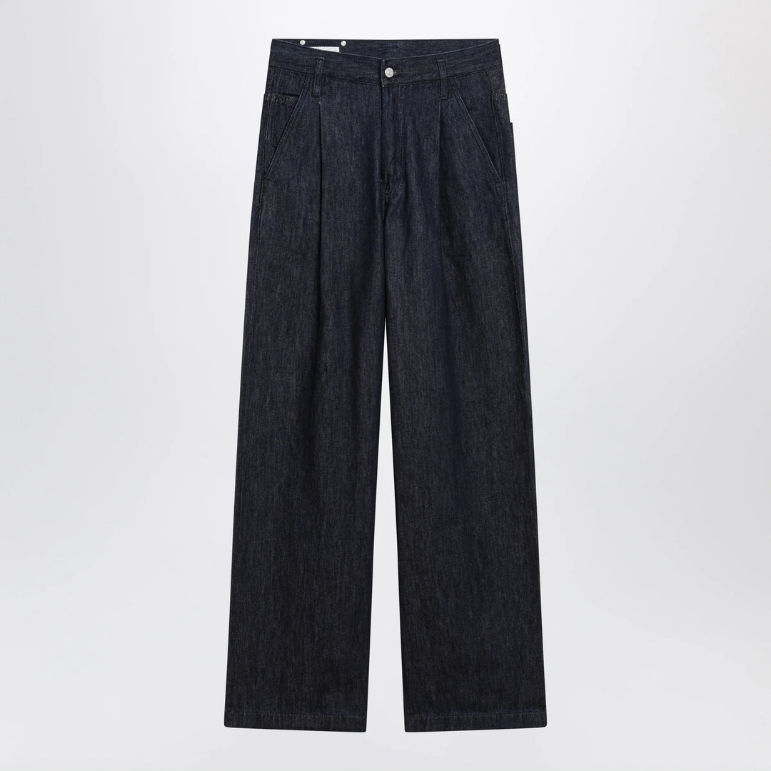 Dries Van Noten - Wide-leg indigo blue jeans
