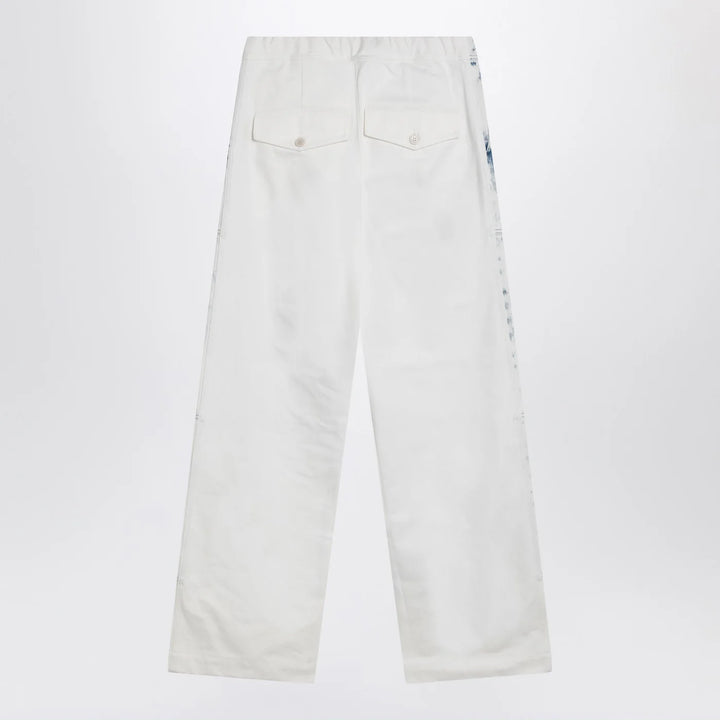 Dries Van Noten - Light blue jeans with drawstring