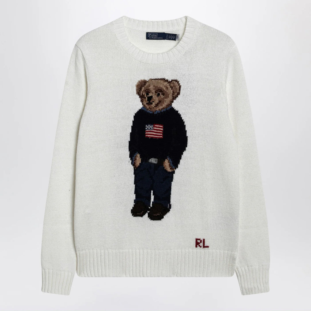 Polo Ralph Lauren - White Polo Bear sweater