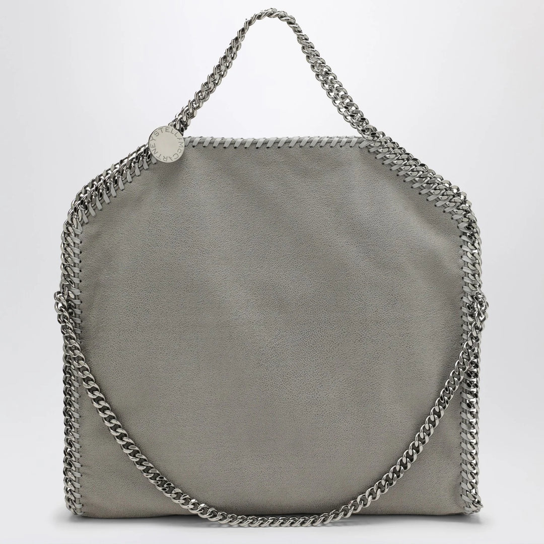 Stella McCartney - Light grey Falabella Fold Over tote bag