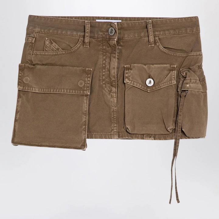 The Attico - Fay khaki cargo miniskirt