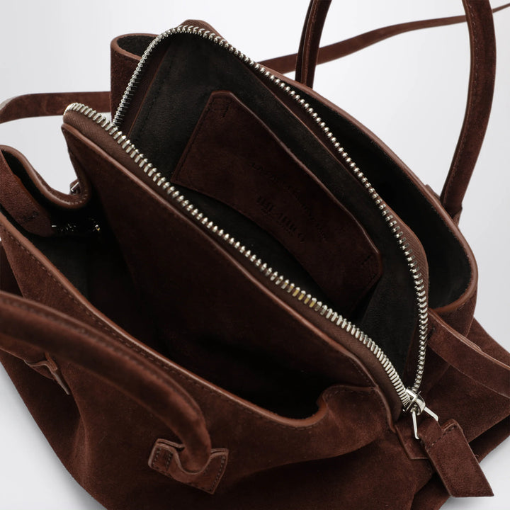 The Attico - Brown suede La Passeggiata Mini bag