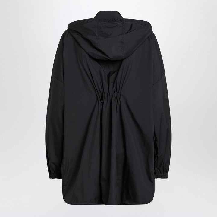Moncler Black zip parka in nylon