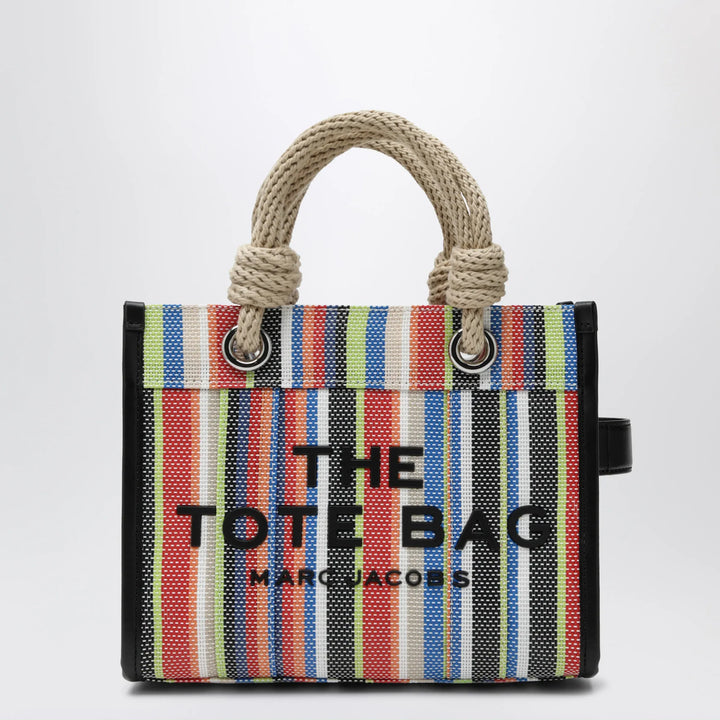 Marc Jacobs - Small rainbow-striped mesh tote bag