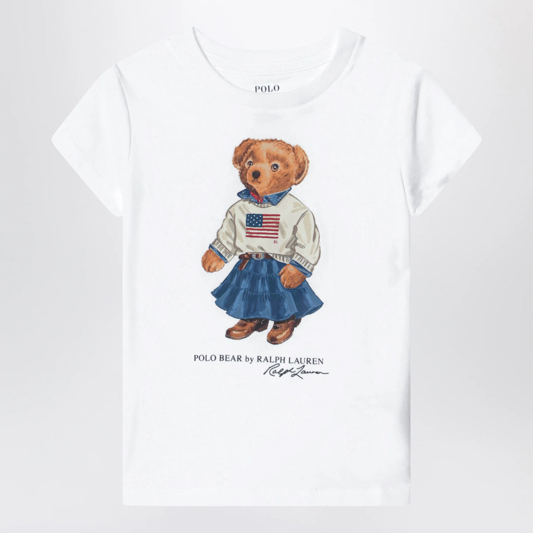 Polo Ralph Lauren - White cotton Polo Bear T-shirt
