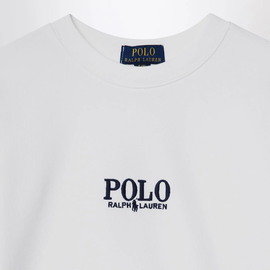Polo Ralph Lauren - White cotton sweatshirt with logo