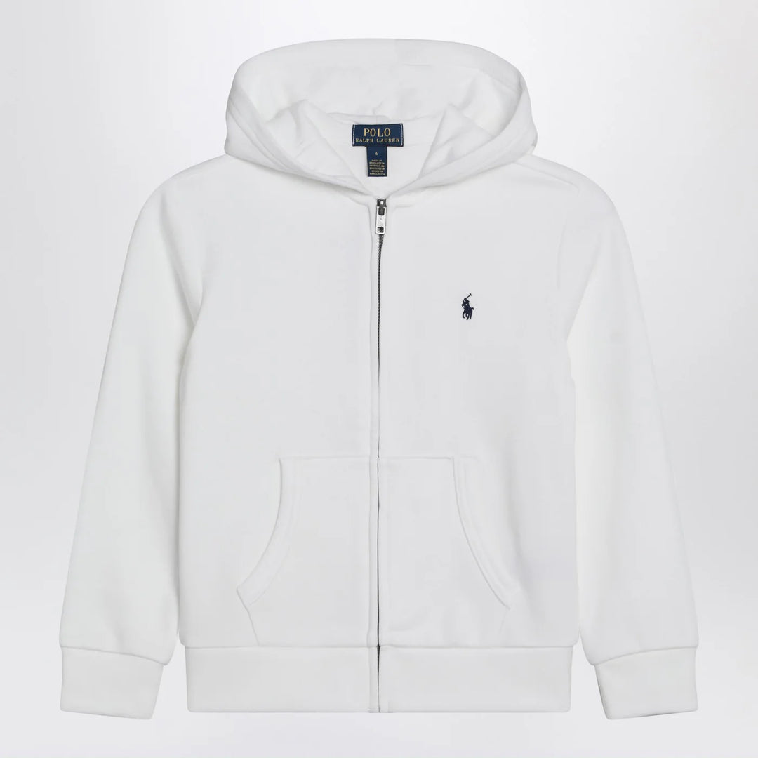 Polo Ralph Lauren - White zip-up sweatshirt in cotton blend