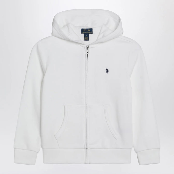 Polo Ralph Lauren - White zip-up sweatshirt in cotton blend