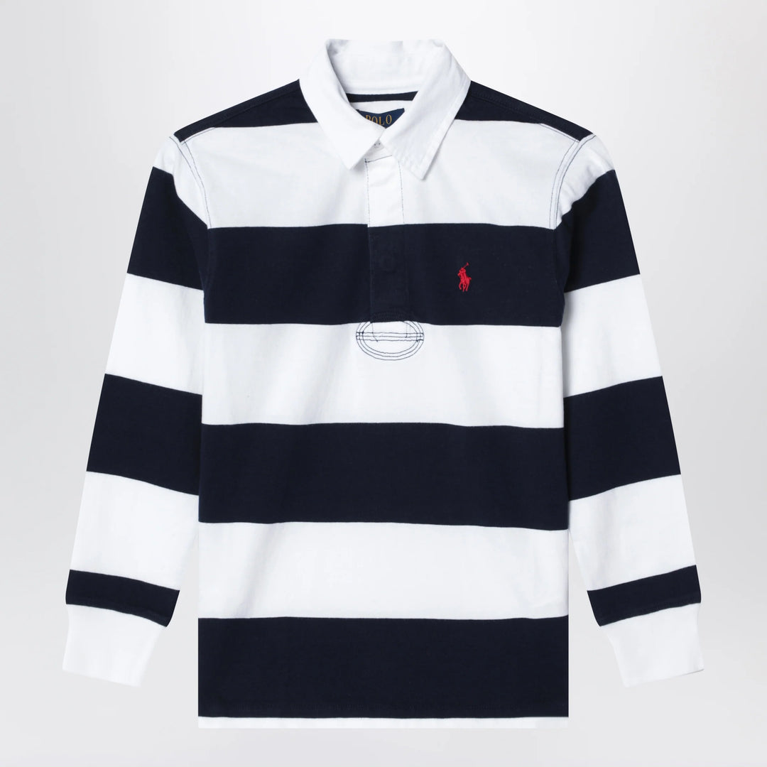 Polo Ralph Lauren - White/navy striped polo shirt