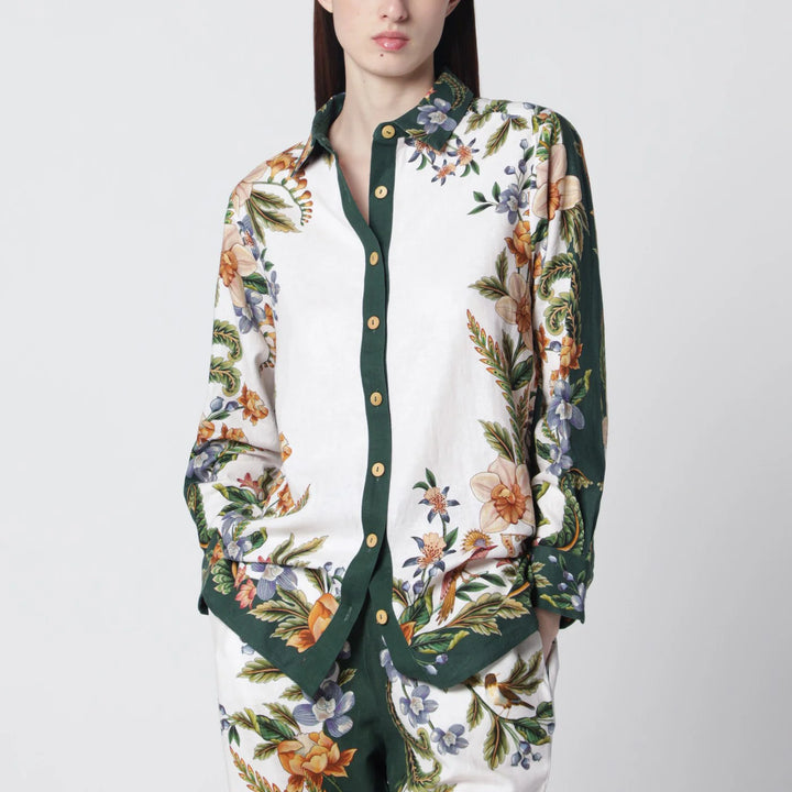 FARM Rio - Sand Nature shirt in linen blend