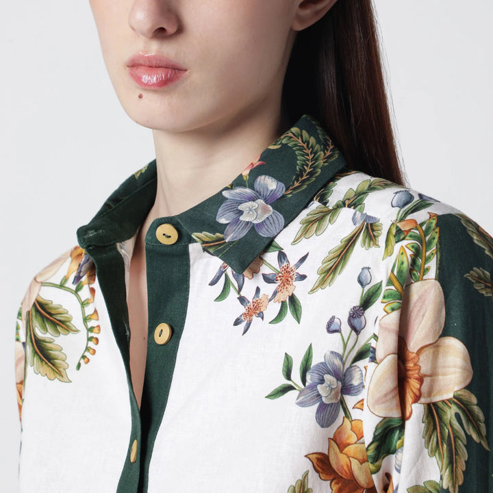FARM Rio - Sand Nature shirt in linen blend