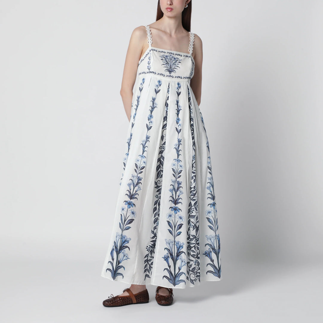 FARM Rio - Off-White Flowers Arch Pleats maxi dress