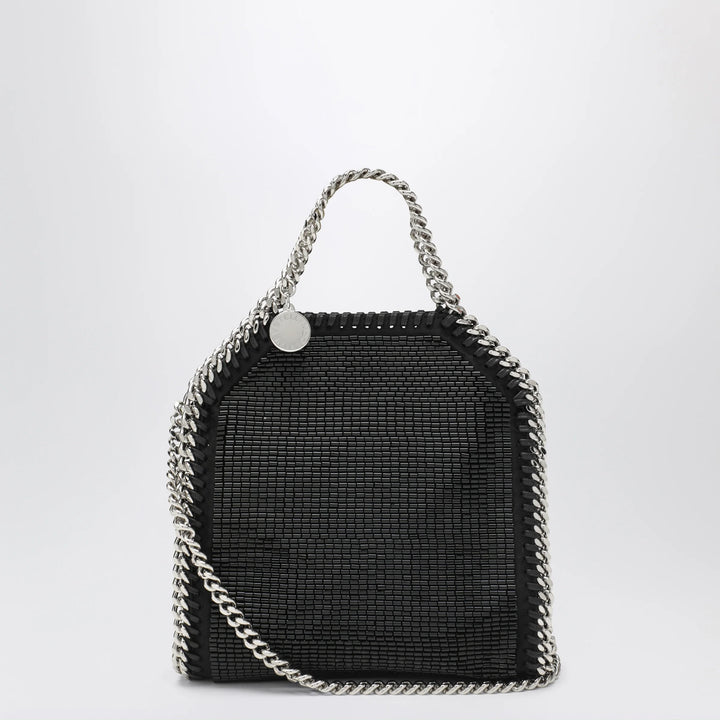 Stella McCartney - Falabella mini tote bag in black crystal mesh
