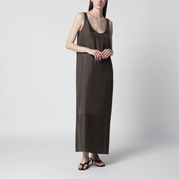 Róhe - Earth-tone silk dress