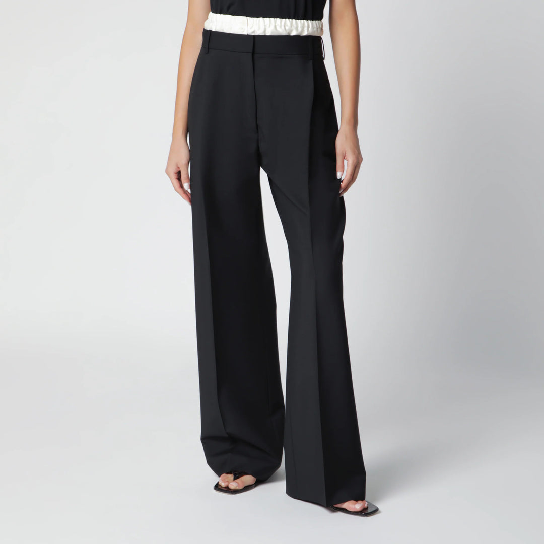 Róhe - Black Trousers with Boxer Detail