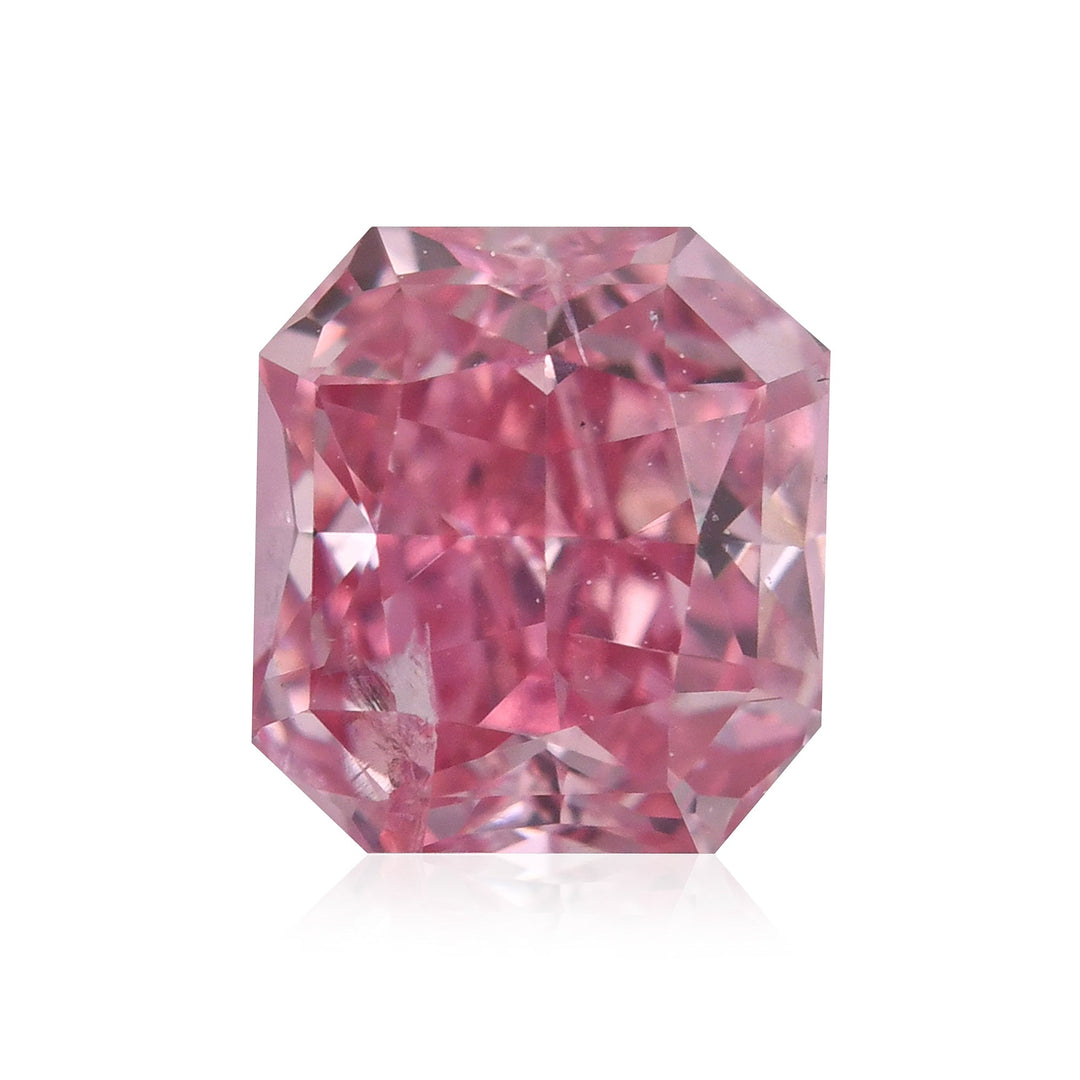 0.36 Carat Fancy Intense Purplish Pink Radiant Argyle Diamond (I1) GIA