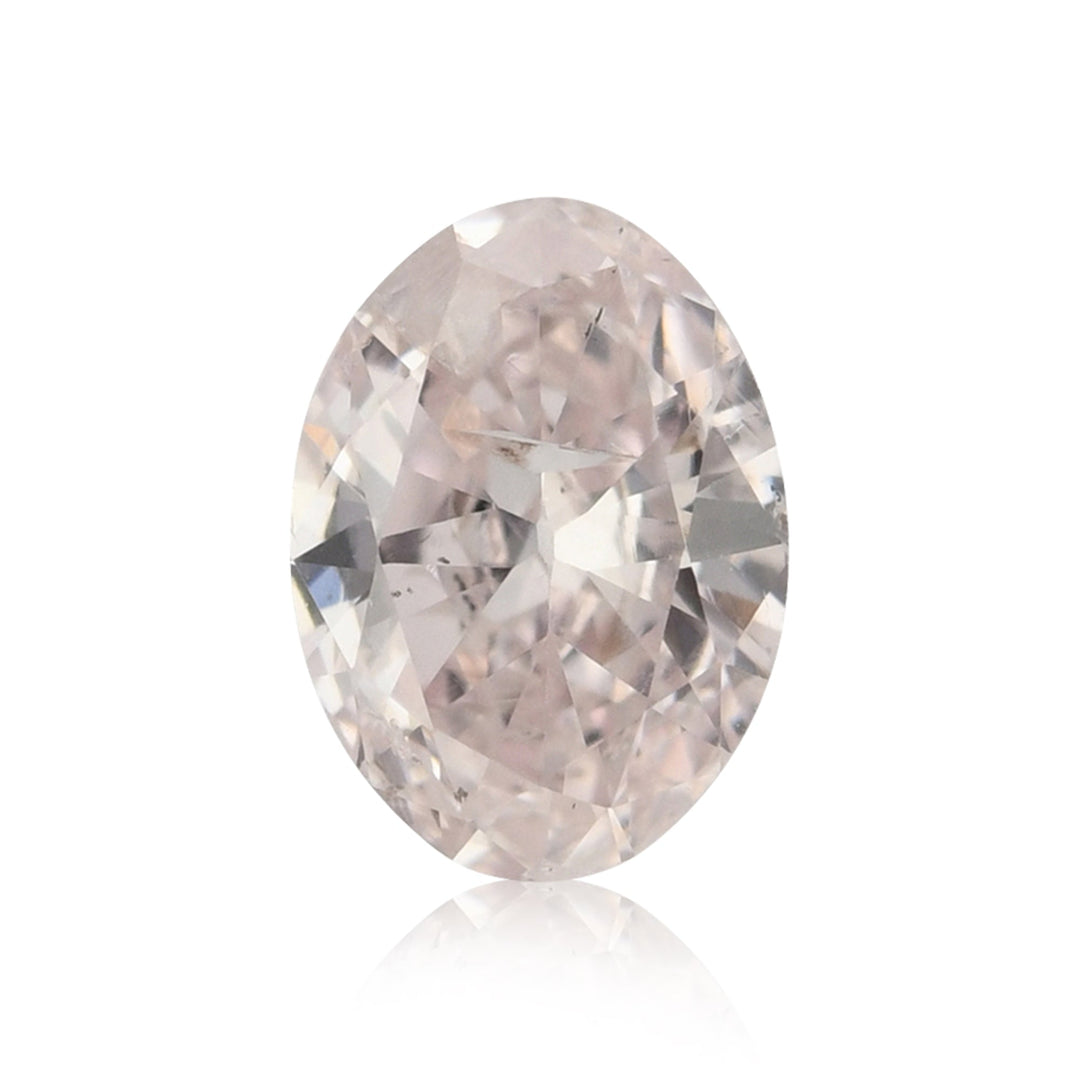 0.43 Carat Light Pink Oval Diamond (I1) GIA