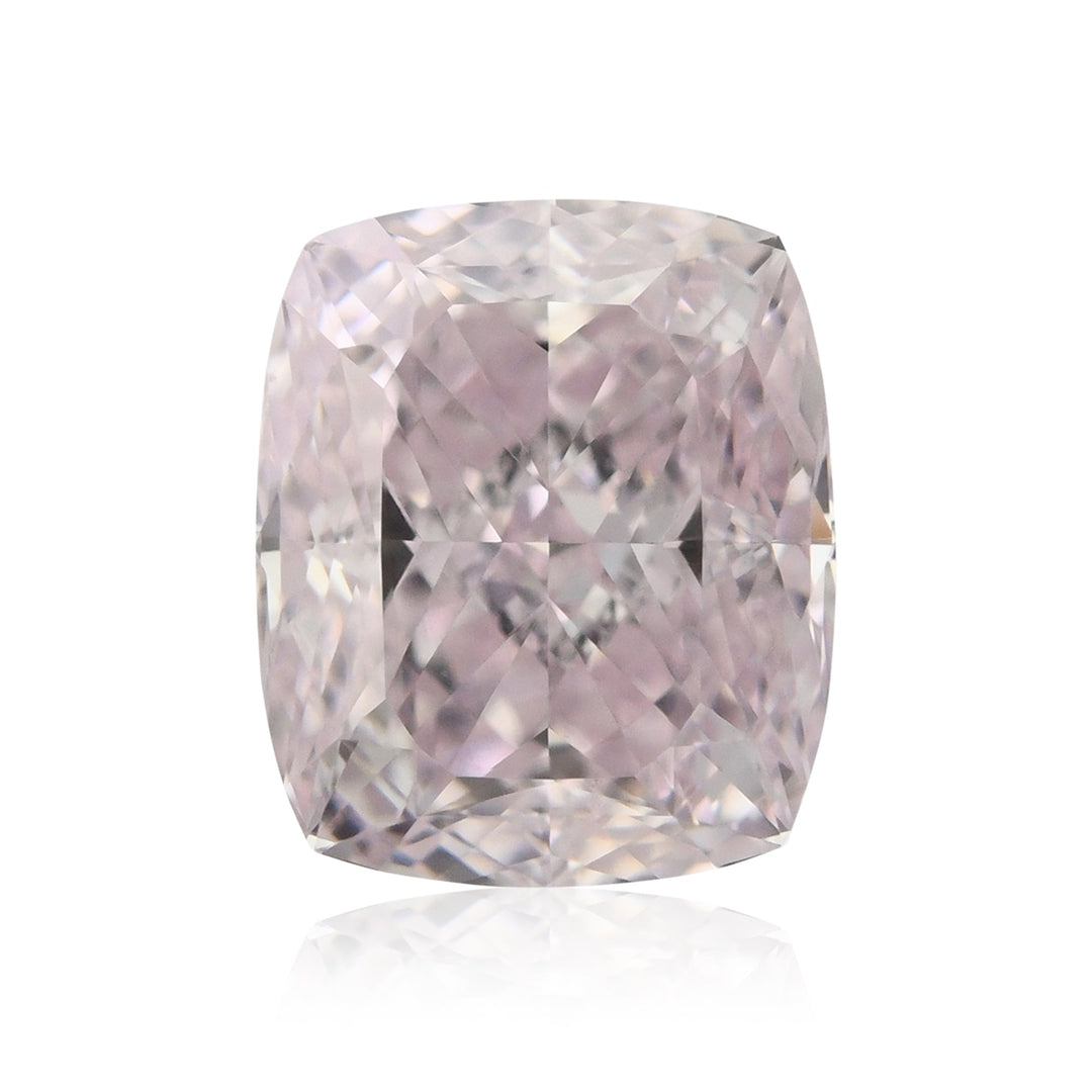 1.02 Carat Fancy Light Purplish Pink Cushion Diamond VS2 GIA