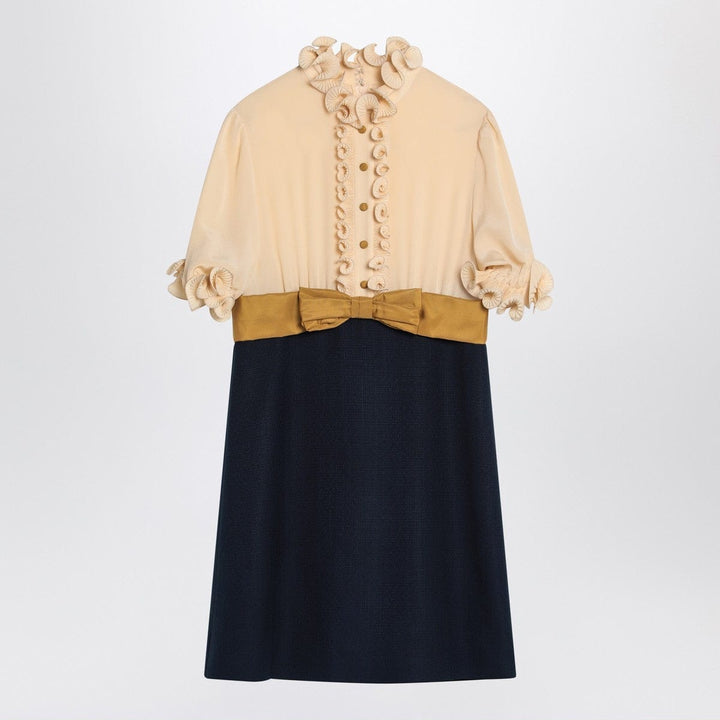 Dresses 42 Valentino Mini dress with ruffles and bow in silk Brand