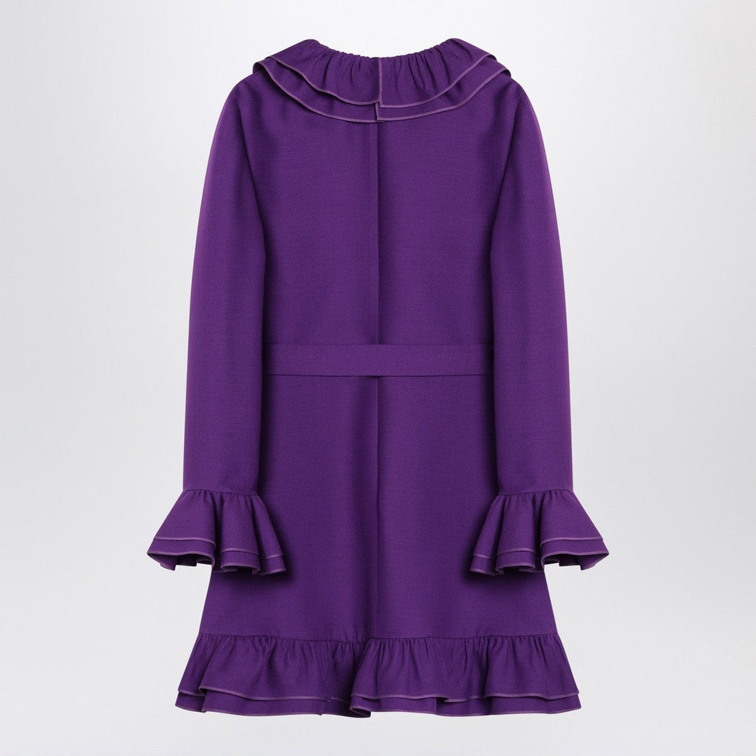 Dresses 44 Valentino Purple wool and silk mini dress Brand