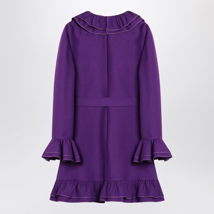 Dresses 44 Valentino Purple wool and silk mini dress Brand