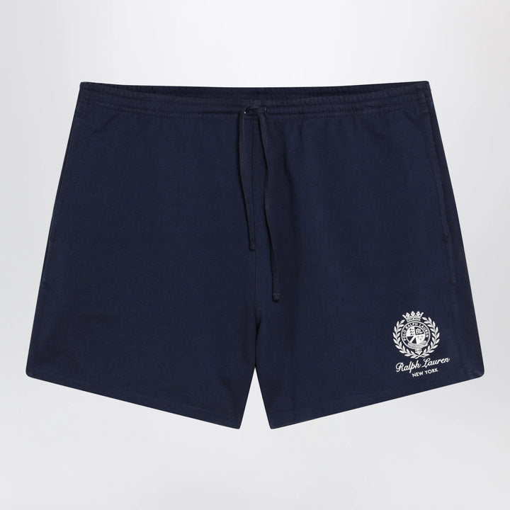 Polo Ralph Lauren - Blue cotton shorts with graphic logo