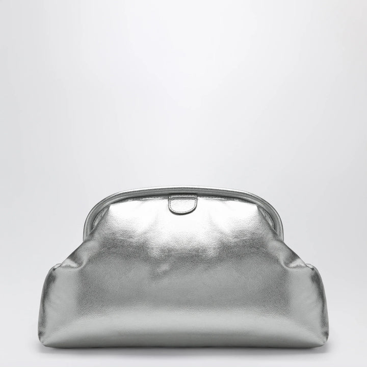 Stella McCartney - Silver metallic padded Falabella clutch