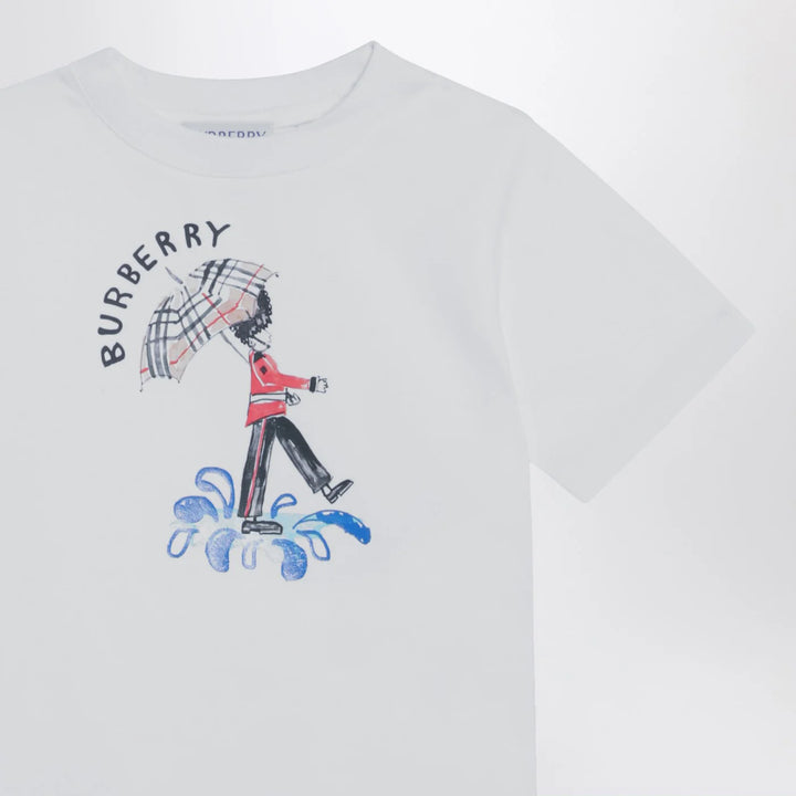 Burberry - White T-shirt with logo print