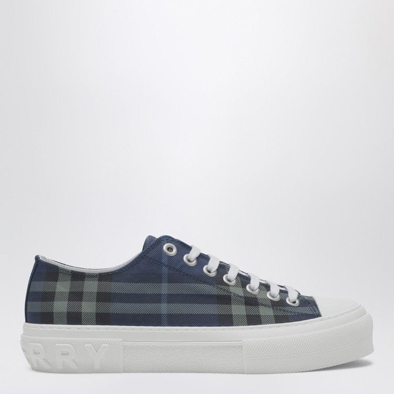 Shoes Burberry - Blue Check cotton sneakers - 43,5 IT Brand