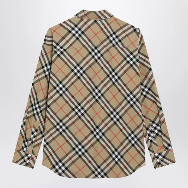 Burberry - Beige shirt with Check pattern