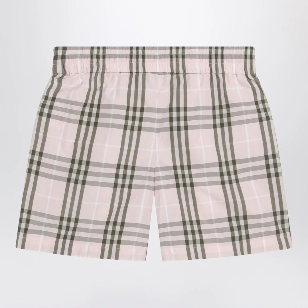 Burberry - Pink Mallow check pattern shorts